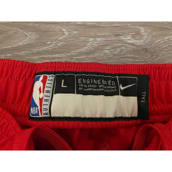 Nike NBA Toronto Raptors Nike Team Issued Red Striped Snap Pants Size Large tall - Picture 3 of 5